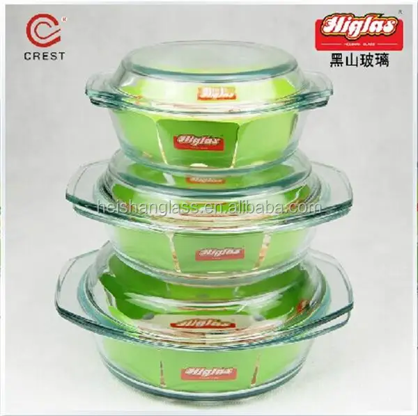
Hot Sale Eco-friendly 1.0lL Round Borosilicate Glass Casserole for Kitchen Cooking Manufacturer Wholesale 