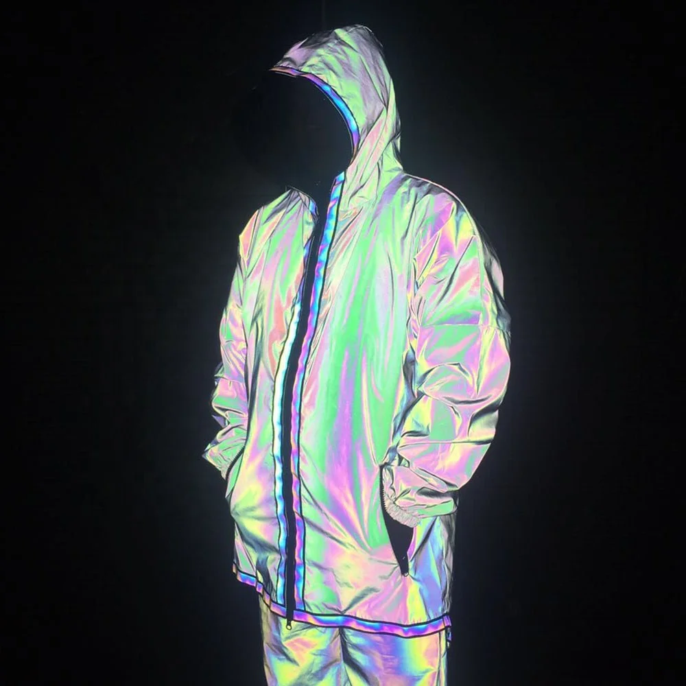 custom reflective windbreaker
