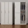 China made 3 lockable doors wardrobe metal bedroom cupboard style