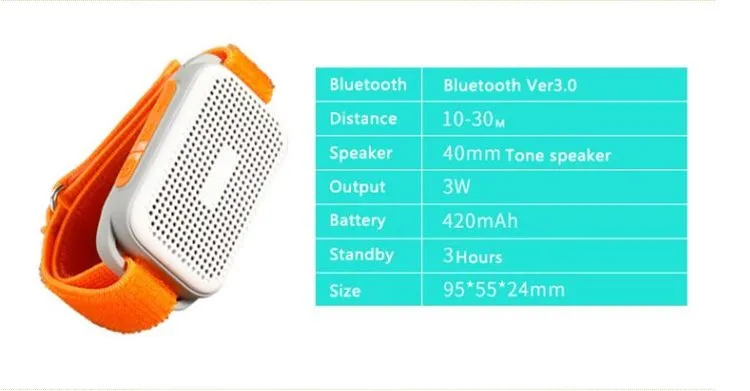 New portable arm speakers outdoor mini wireless smart speaker IPX4 waterproof speakers with FM radio self-timer music player U6 - ANKUX.COM