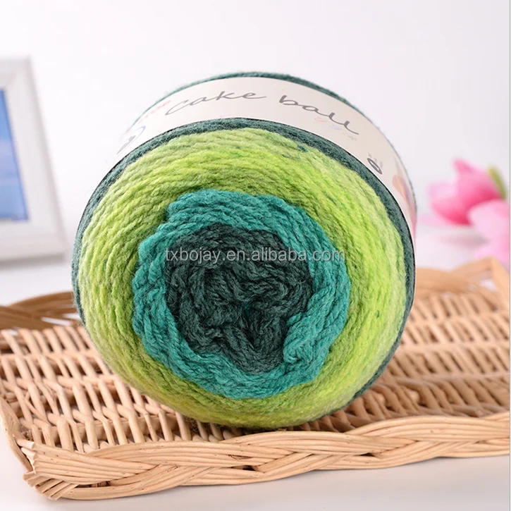 
Melange Fancy Cake Yarn 20% Wool 80% Acrylic Blended Yarn for Hand Knitting and Crochet Scarf 