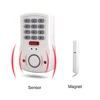 Personal Programmable security code 110DB siren wireless keypad alarm with magnet sensor
