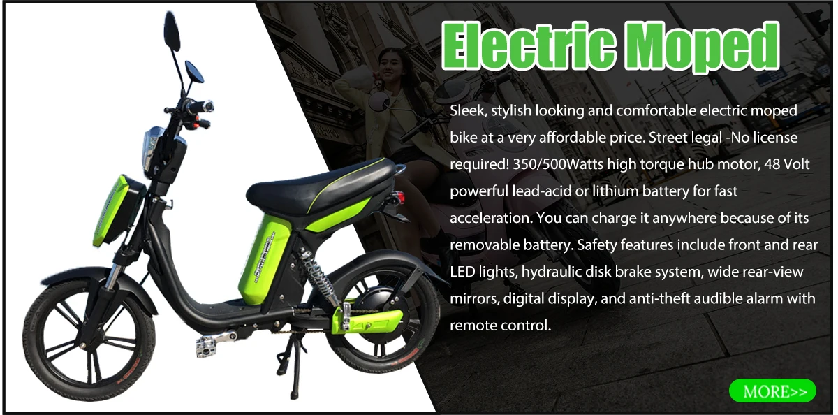 moped style electric bicycle