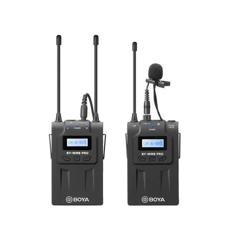 BO YA by-WM8 Pro-K1 cheap professional UHF wireless camera microphone with 48 Optional Channels