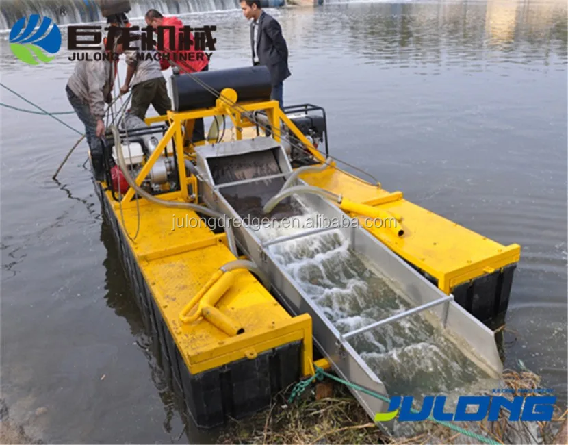 how to operate a portable gold dredge