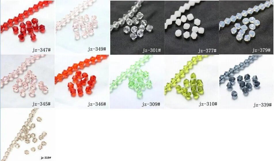 Necklaces Beading Projects Clear Earrings Yopay 3000 Pieces Bicone Crystal Beads DIY 4MM Bulk Faceted Crystal Glass Briolette Beads for Making Jewelry Bracelets 