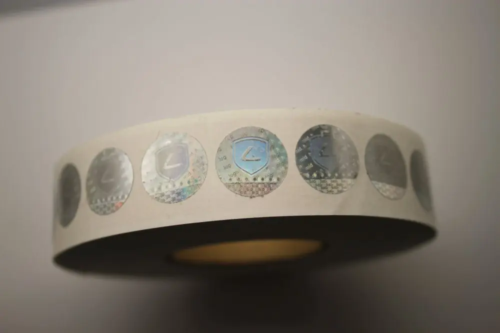 id transparent hologram overlays stickers, custom hologram sticker