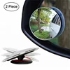 2 PCS Of Pack 2 Inch Round HD Glass Frameless Convex Car Rear View Mirror Blind Spot Mirror