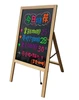Hot express advertising wooden led writing board , led advertising signs for advertising with remote control and marker pen