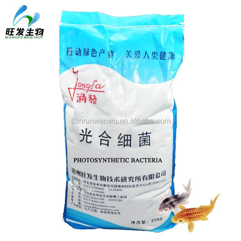 
Photosynthetic bacteria,Purifying water quality,Disease resistance and promote growth 
