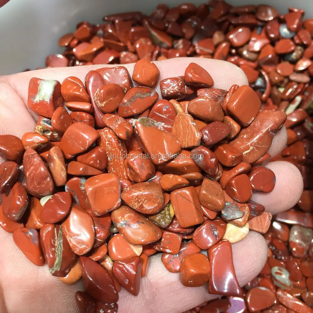 Wholesale Gemstone Polished Gravel Natural Quartz Red Jasper Crystal