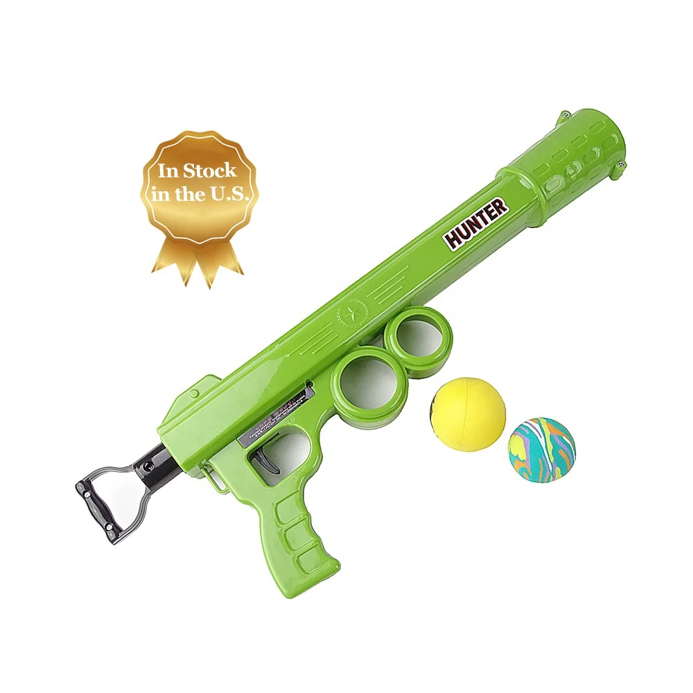 

Semi Blast Plastic Pet Interactive Toys Dog Tennis Ball Thrower Launcher Gun Automatic Dog Ball Launcher with 2 EVA Foam Balls, Customized