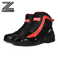 

Hot sale motorcycle shoes summer Waterproof motorbike Racing leather shoes