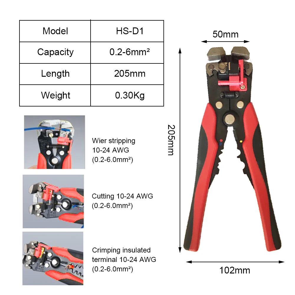 Multifunctional Automatic Stripping Pliers Cable Wire Stripping ...