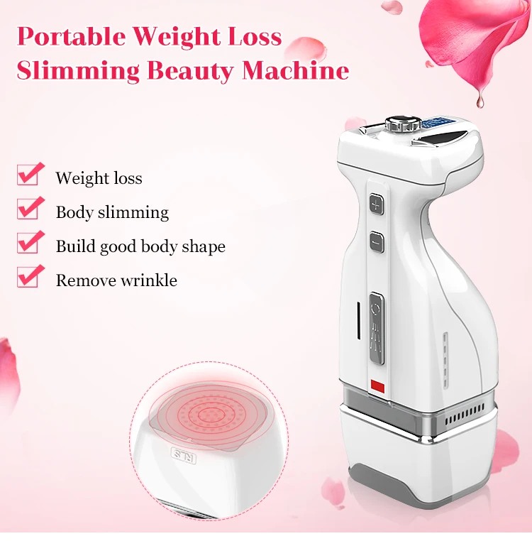 Portable mini ultrasound and cavitation slimming machine