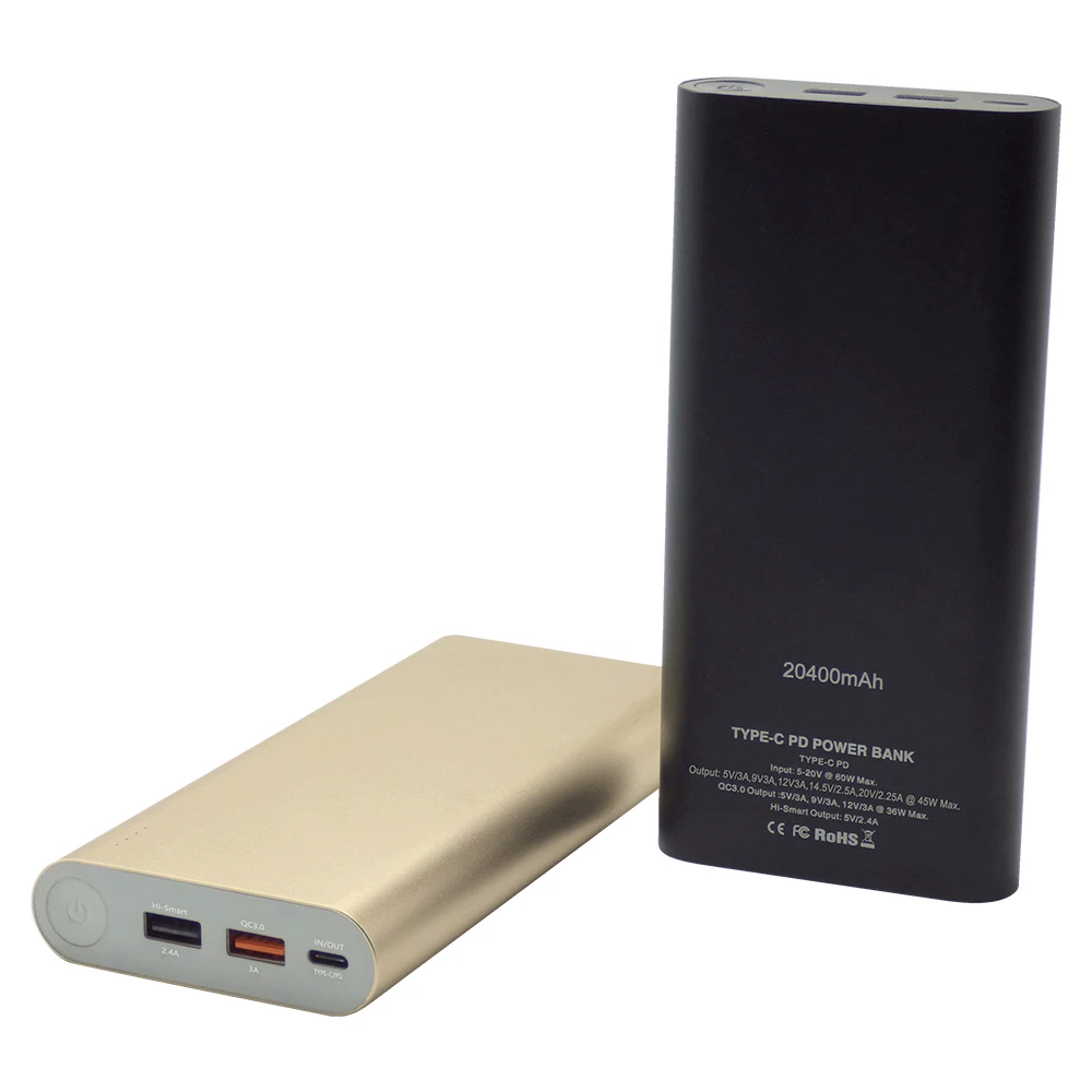 

Consumer Electronic QC3.0 PD slim Power Bank 20100mah