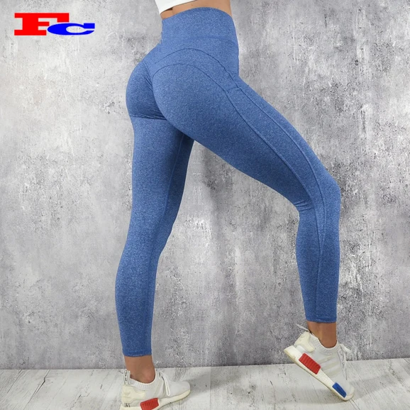 

New Waist Sexy Yoga Pants Flatlock Stitching Gym Wear Breathable Women Fitness Leggings, Customized colors