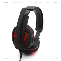 

USB LED Light Best Gaming Headphones With Microphone , Classic Design Wired OEM LOGO Stylish Gaming Headset