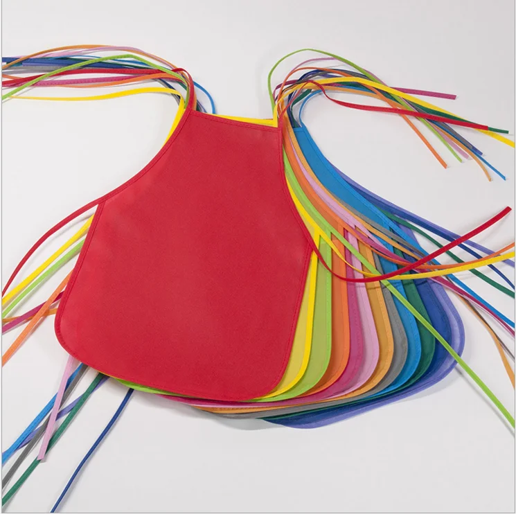 
Children coloring painting non woven apron for DIY 