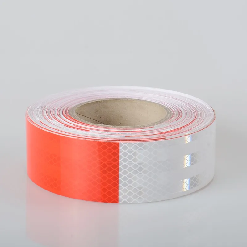 2 Inches Red White 3m Reflective Tape Dot C2 Assured Quality For Truck