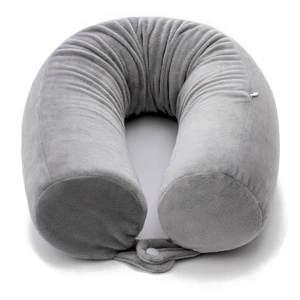Twist Memory Foam Neck Roll Pillow Lumbar Leg Support Removable Washable Velvet Cover Shape Bendable for Home Office Usage