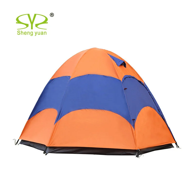 

4-6 Person Uv protection hexagonal Camping Tents, N/a