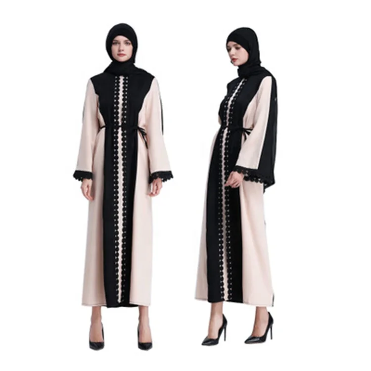

Women's Islamic clothing wholesale white robe musulmane denim abaya design for muslim, Support customization