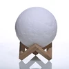 Promotion price 8cm 3colors Moon Lamp Christmas Best Gift LED Lunar Lamp Moon 3D Moonlight