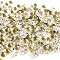 

TOP Shiny Diamond Gross Pack Gold Base Crystal Point Back Crystal Color Rhinestone for DIY Decoration Rhinestone