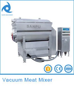 Vacuum meat mixer