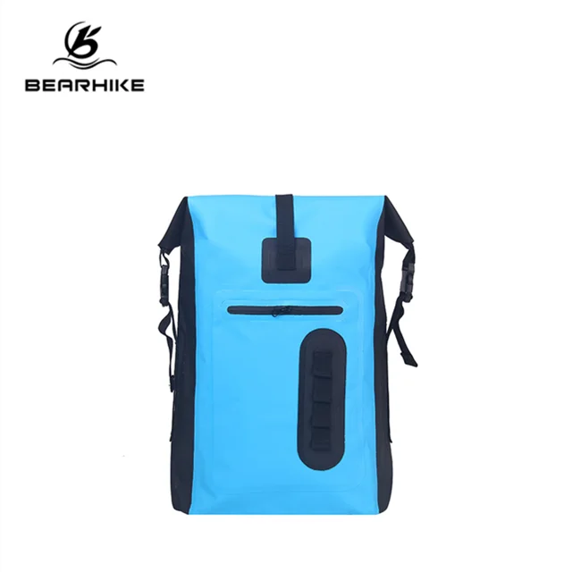 

Blue Waterproof Travel Backpack With with Easy Access Front-Zippered Pocket, Orange,blue,pink,red or custom