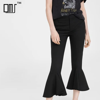 cropped bell bottom pants