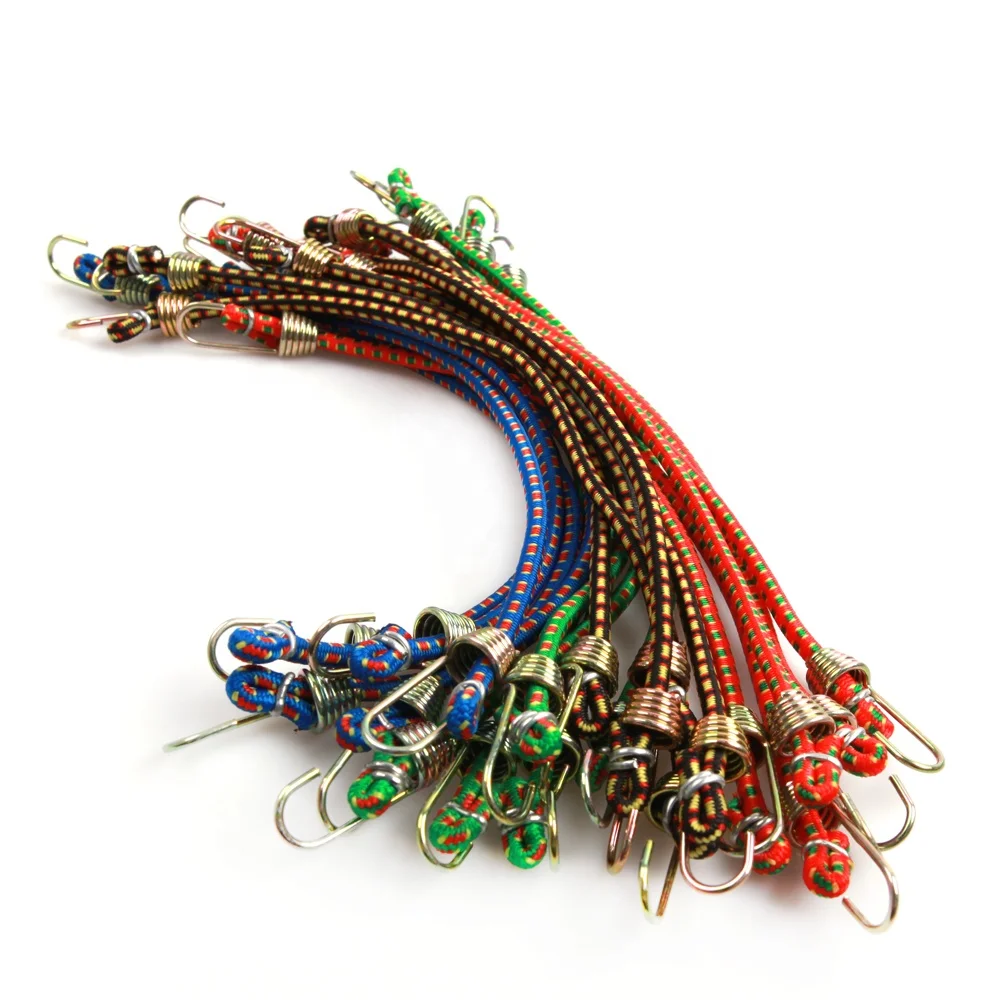 
20 pcs 4mm colored elastic bungee cord strap assortment 