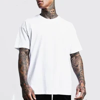 

2019 custom your own printing oversized crew neck short sleeve white blank t-shirt