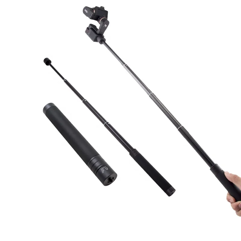 Telescopic Collapsible Extension Pole Rod for Feiyu with 1/4 Thread Extendable Pole Monopod 150cm Tripod Selfie Stick Pole