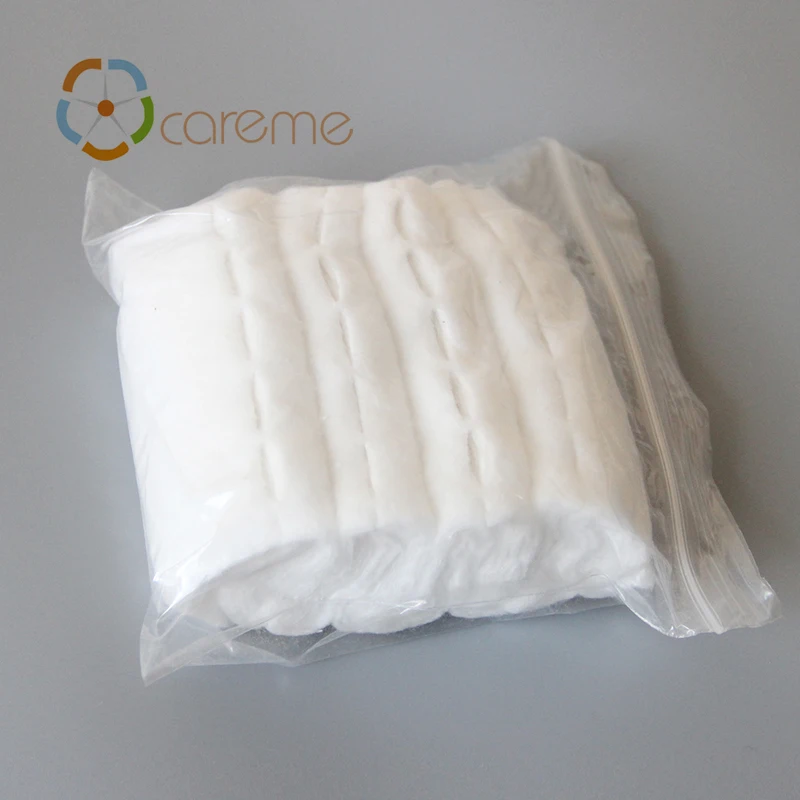 
Hospital Grade Hygienic Non-sterile Medical Zigzag Cotton pad ball 25g/50g/100g 