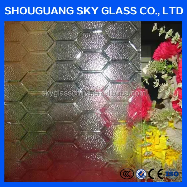 
5mm bronze and clear Nashiji,Malu Patterned art Glass for decoration 