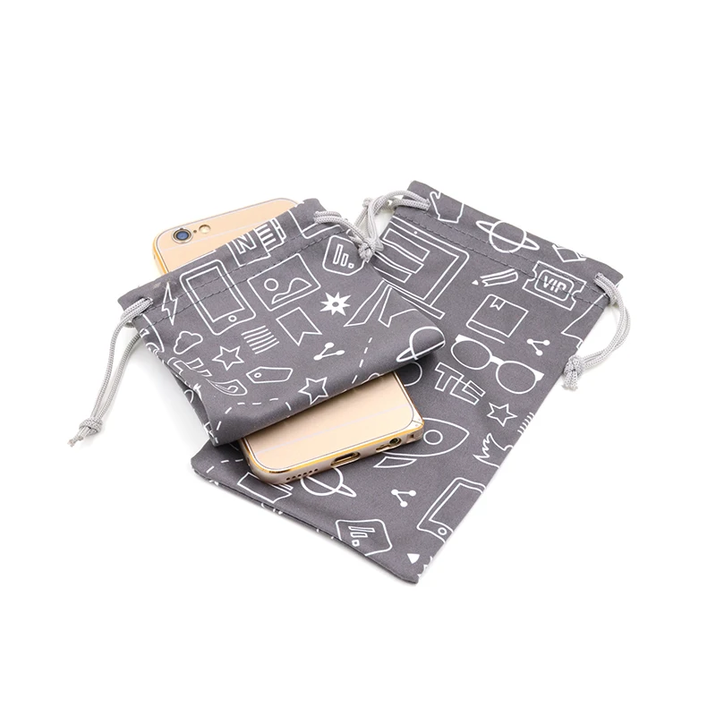 

Best selling new design mobile shielding phone microfiber pouch eyeglasses bag, Black, red, custom color