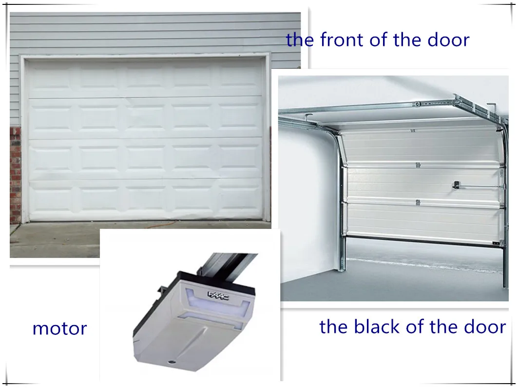 High quality  Automatic  aluminum panel sectional overhead garage door