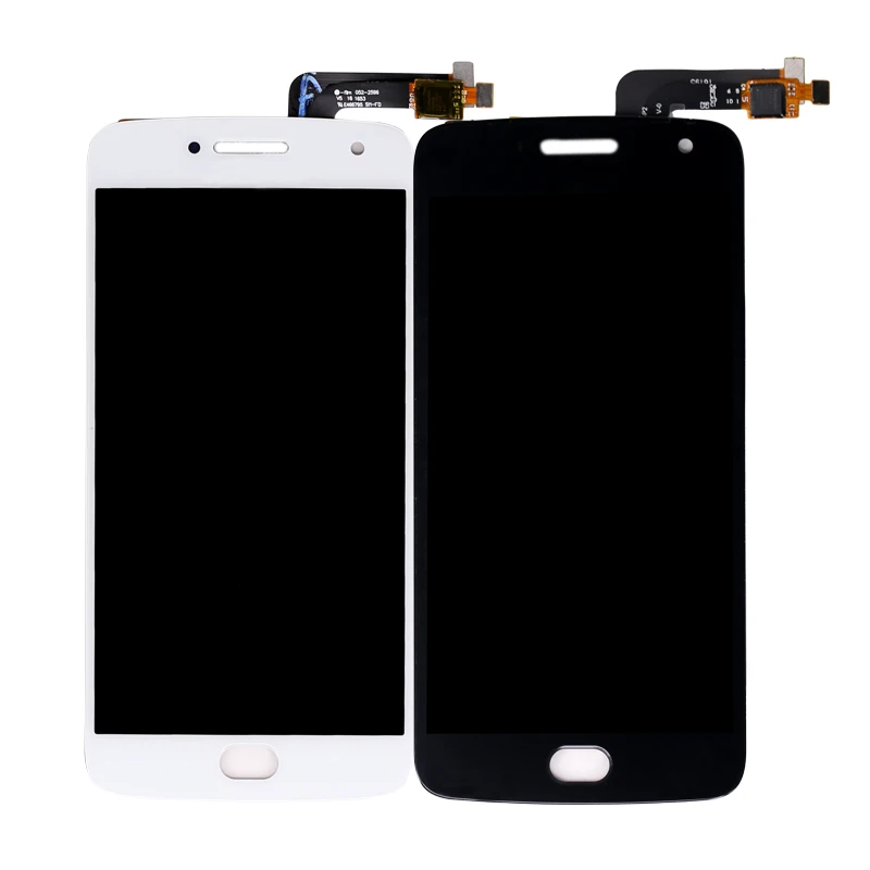 

LCD for Motorola for Moto G5 Plus Display Touch Screen Digitizer Assembly XT1670 XT1684 XT1685 XT1687, Black white gold