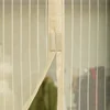 plastic mosquito net yellow color with magnetic buckles prevent bugs and mosquitoes
