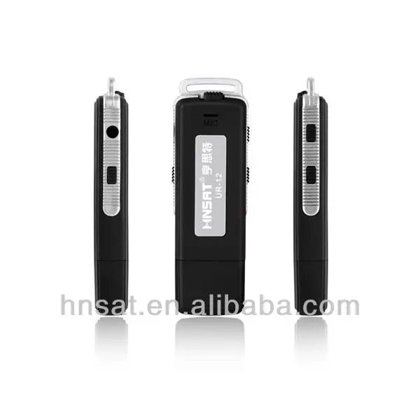 Mini USB flash drive high fidelity audio recorder with headphone jack