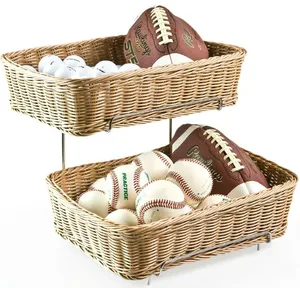 Image of Superior quality supermarket Rectangular vietnam rattan basket