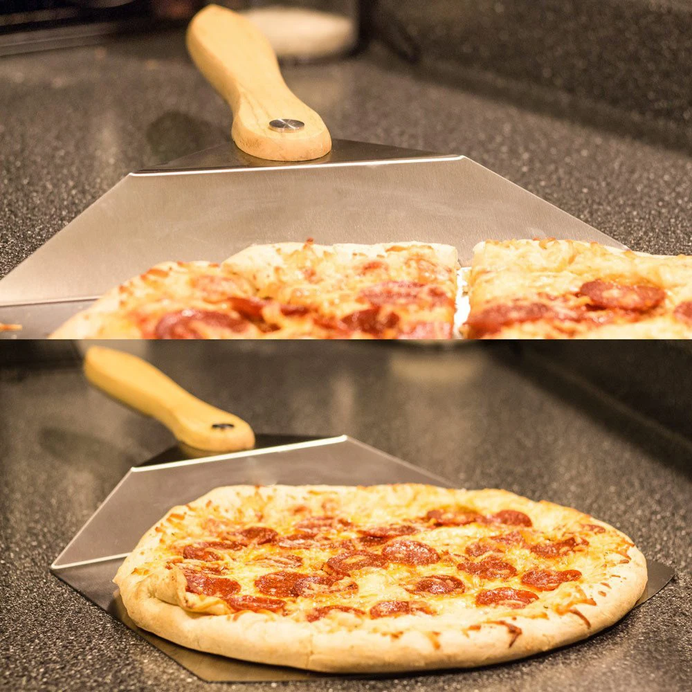 Corrosion Resistance Stainless Steel Pizza Peel With Folding Handle