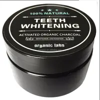 

100% Natural Bamboo Activated Charcoal Toothpaste Black Powder Teeth Whitening