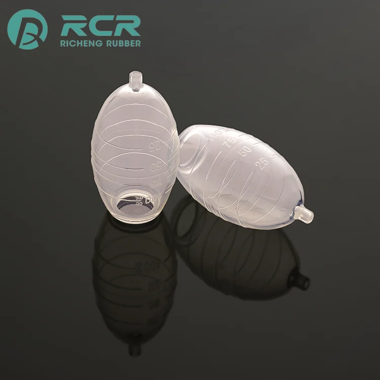 Customized Disposable high temp silicone rubber negative pressure drainage ball for Medical products