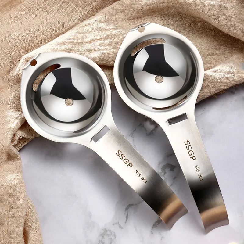 Factory Custom Egg Separator,Stainless Steel Egg White Yolk Filter Egg