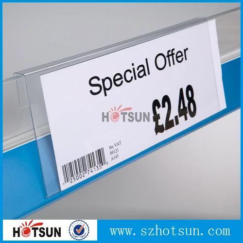 Cheap Supermarket Acrylic Shelf Talker Clear Display Shelf Talker Buy