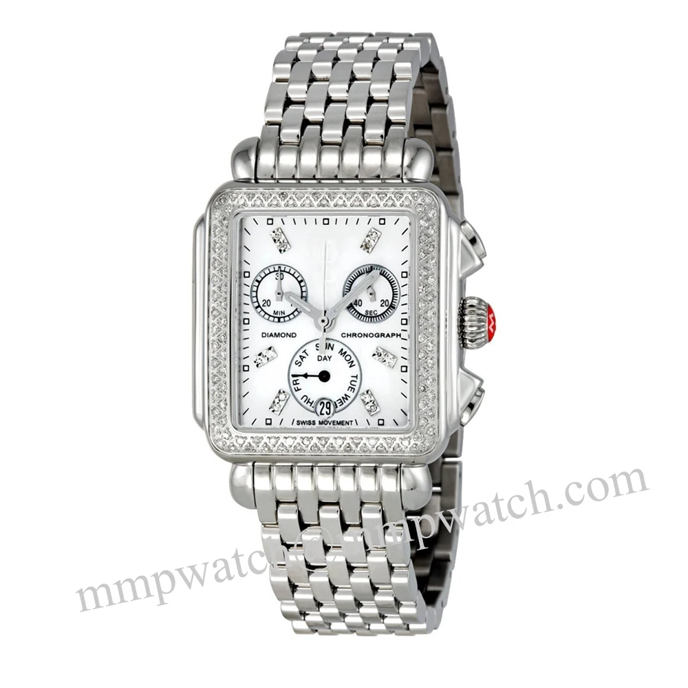 8032 OEM And ODM Custom Watches Switzerland Quartz Movement Stainless Steel Womens Watches Lady Chronograph Watches