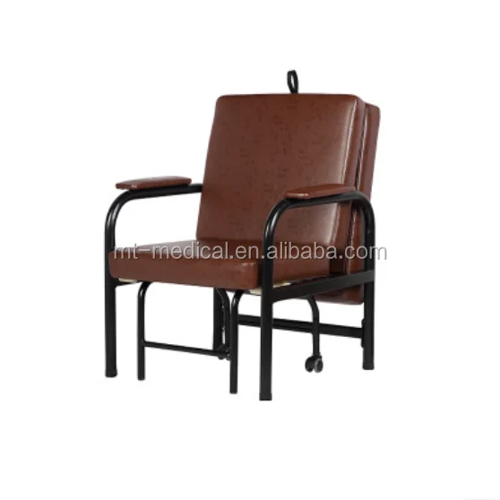 Hospital furniture and medical luxurious folding sleeping accompany chair used for patient room